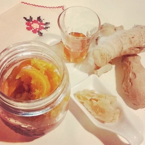 Le scorze e lo sciroppo di zenzero