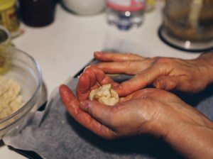 La lavorazione del ripieno