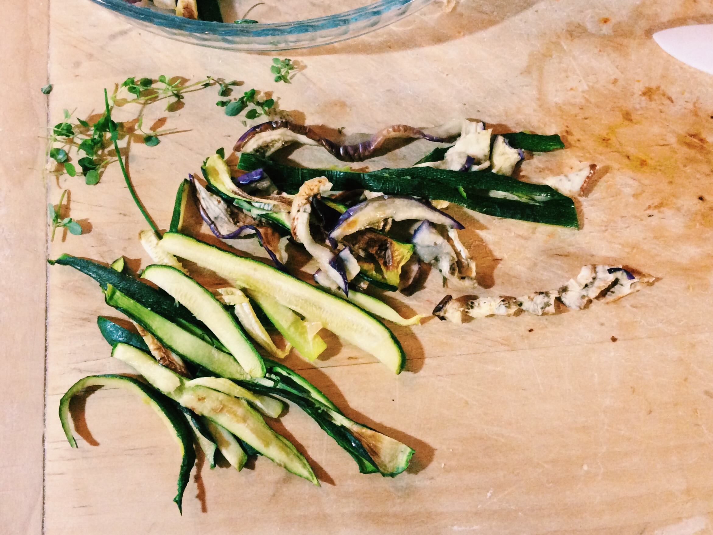 Le tagliatelle di verdure